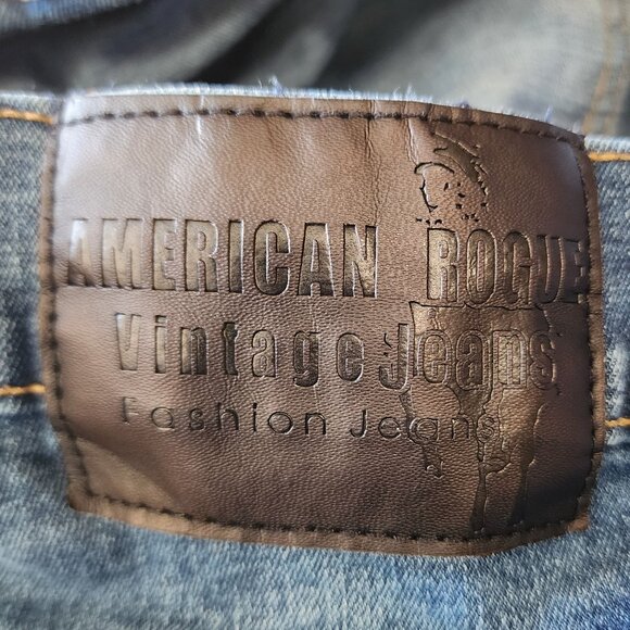 ROGUE Men's Distressed Paint Splatter Denim Jeans Size 36X32 - Picture 7 of 8